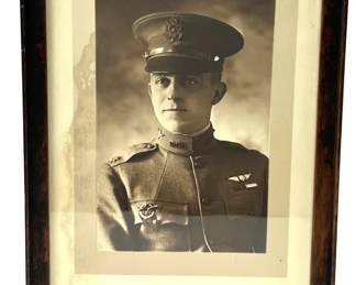 WWI US Army Air Service Brigadier General Portrait w/ US & French Pilot Wings