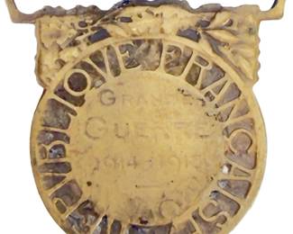 Original WWI French 1914-1918 Commemorative War Medal - Médaille de la Grande Guerre by A. Morlon
