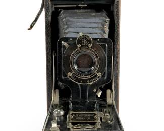 Antique 1920s Kodak No. 1A Autographic Jr. Folding Bellows Camera | Art Deco Display Piece