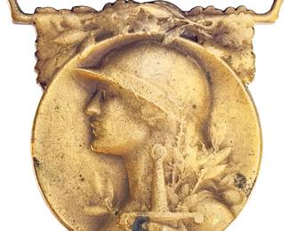 Original WWI French 1914-1918 Commemorative War Medal - Médaille de la Grande Guerre by A. Morlon