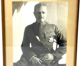 WWI Era General John J. Pershing Framed Portrait Photograph, Studio Signed by Harris & Ewing
