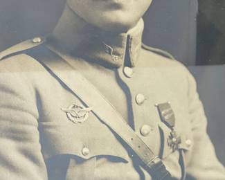 WWI Lafayette Flying Corps Ace Cpl. Walter Rheno Portrait by Boissonnas & Taponier, Paris,