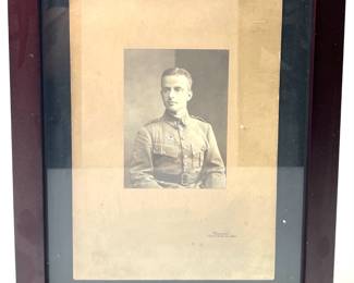 Original WWI French Air Service Pilot Studio Portrait Photograph, Caponier Paris