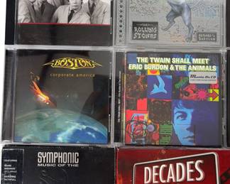 Classic Rock CD Collection Lot of 13 Albums ft. The Rolling Stones, Boston, Tom Petty & Eric Clapton