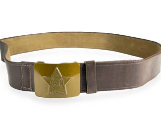 Vintage Soviet Army Soldier's Field Belt, Cold War Era USSR M69/M81, Original