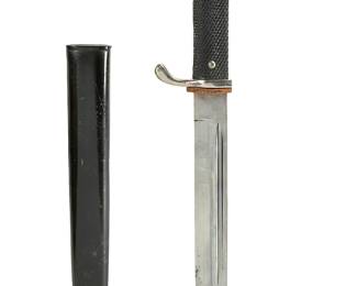 WWII German K98 Short Dress Bayonet by Eickhorn Solingen w/ Scabbard, c. 1935-1941