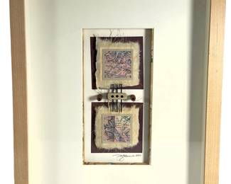 M.J. GOERKE (1932-2020) Signed Mixed Media Assemblage "Nameistay II", 1994