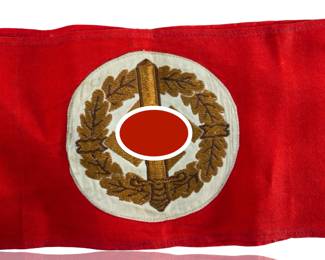 WWII German SA-Wehrmannschaft Armband with RZM Tag - Third Reich SA Defense Badge Insignia