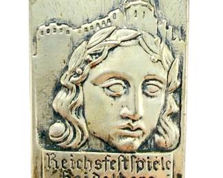 Third Reich Era German Event Tinnie Badge - Reichsfestspiele Heidelberg - c.1935 Nazi Cultural Festival Pin