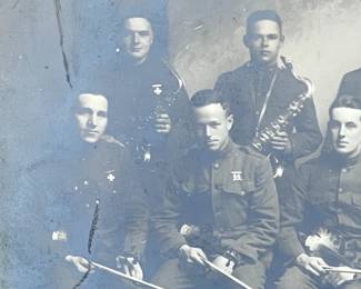 Antique WWI U.S. Marine Corps Band Photograph, 13th Regiment, Company K