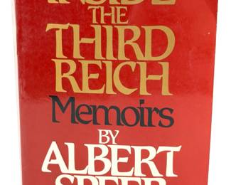 1981 Albert SPEER Memoir "Inside the Third Reich" Hitler's Architect WWII Nazi Germany