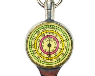 Original WWII German Officer's Map Distance Meter KURVENMESSER in Original Box - Wehrmacht Field Gear