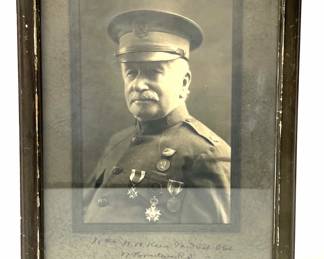 WWI Era Signed 1917 Portrait Photo Dr. William Williams Keen "Father of Neurosurgery" w/ Medals