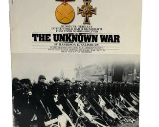 Vintage 1978 THE UNKNOWN WAR Book by Harrison Salisbury, WWII Eastern Front History, Russia vs Germany, Soviet Archives Photos