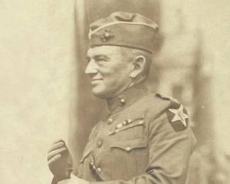Historic WWI USMC Marine General Photo - 2nd Infantry "Indianhead" Division - Attributed to John A. Lejeune