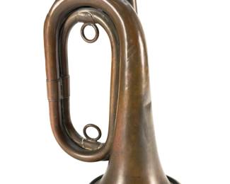 WWI US Army M1894 "Trench Bugle" Dated 1917 by MILLARD - Philadelphia Depot Marked