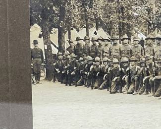 Framed World War I US Army "Doughboy" Platoon Portrait, c. 1917-1918
