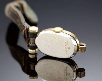 Vintage 1940s Art Deco ELGIN Ladies Cocktail Watch 10K RGP for Parts or Repair