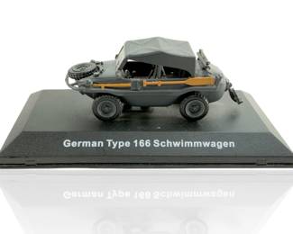 WWII German Schwimmwagen Plastic Model, 1:43 Scale, Waffen-SS Command Vehicle