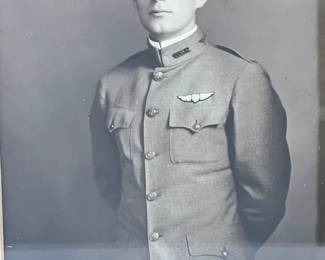 Vintage WWI U.S. Army Air Service Aviator Photograph by Underwood & Underwood, NY