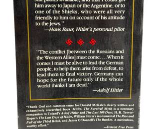 Vintage 1983 WWII History Book HITLER THE SURVIVAL MYTH by Donald McKale - Nazi Germany Conspiracy