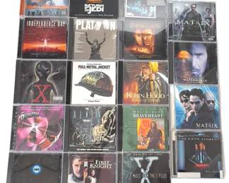 Collection of 22 Epic Film Score & Soundtrack CDs from the 1980s-2000s - Star Wars, The Matrix, Braveheart, Batman