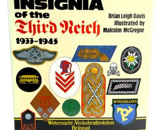 Vintage 1983 First Edition Book, Badges & Insignia of the Third Reich 1933-1945, WWII German Militaria Reference, Wehrmacht, SS