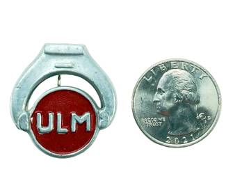 WW2 German Third Reich DFW Supporter Tinnie - RARE Ulm City Variant - Deutsches Frauenwerk Badge
