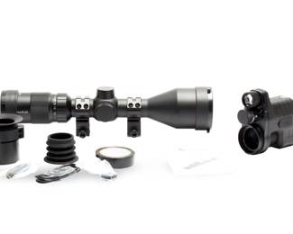Oneleaf.ai NV100 PLUS Digital Day & Night Vision Rifle Scope System 3-12x56mm w/ 1080p Video Recording & IR Illuminator