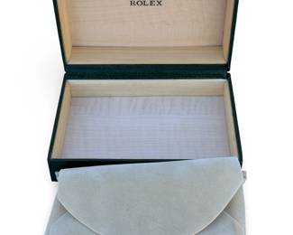 Authentic Rolex Presentation Box Set, Inner & Outer, Modern "Wave" Design, Excellent Condition