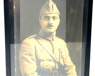 WWI Lafayette Flying Corps Ace Cpl. Walter Rheno Portrait by Boissonnas & Taponier, Paris,