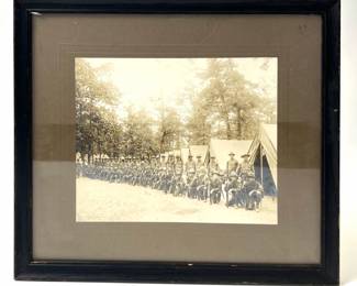 Framed World War I US Army "Doughboy" Platoon Portrait, c. 1917-1918