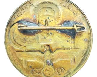 WW2 German 1934 Day of Labour Tinnie - Tag der Arbeit Badge by Scheideanstalt Oberstein