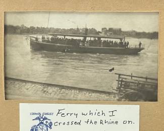 Identified WWI U.S. Marine Corps Photo Grouping of Marine Foster L. Hassinger, Incl. Rhine River Occupation Duty