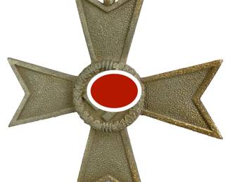 German WWII War Merit Cross 2nd Class without Swords w/Ribbon - Kriegsverdienstkreuz 1939