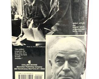 1981 Albert SPEER Memoir "Inside the Third Reich" Hitler's Architect WWII Nazi Germany