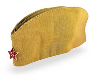 Vintage Soviet Red Army Pilotka Side Cap, Unissued, Kirov Factory Stamp Russian