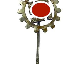 WW2 German DAF Labor Front Stickpin - Third Reich Deutsche Arbeitsfront Zivilabzeichen