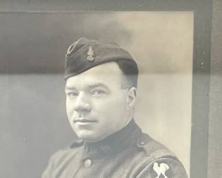 WWI US Army Ambulance Service USAAS "Rooster" Patch Corporal Portrait, c. 1919