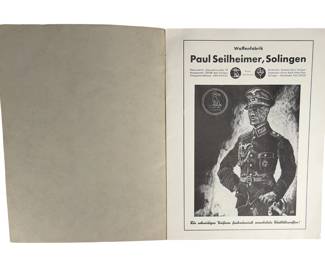 Original 1930s German Third Reich Edged Weapon Catalog - Paul Seilheimer Solingen - Wehrmacht Heer Luftwaffe Dagger Sword Bayonet