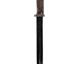 Original WWII German K98 Bayonet by F.W. Holler, 1939 Dated, Matching Numbers with Scabbard & Frog