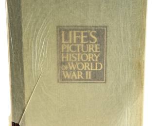 Vintage 1950 LIFE'S PICTURE HISTORY OF WORLD WAR II First Edition Book w/ Slipcase WWII Photojournalism