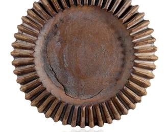 Monumental Mid-Century Brutalist Studio Art Pottery Gear Sculpture Vessel
