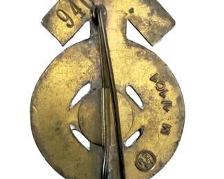 WWII German 1933 Supporter Badge "Deutschland Erwache" - RZM M1/101 Gustav Brehmer