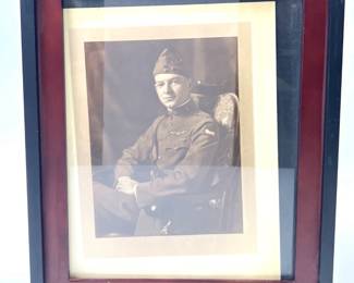 Original WWI Framed Studio Portrait of a U.S. Army Air Service Aviator Pilot