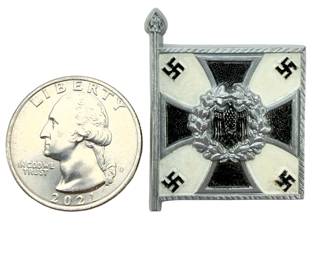 WWII German Wehrmacht INFANTERIE Standard Tinnie - Original Plastic WHW Winter Relief Pin