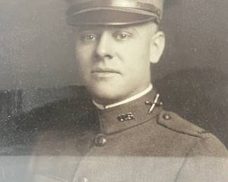Original WWI Era Framed Studio Portrait Photograph US Army Infantry