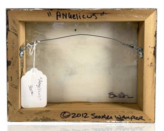 Sondra Wampler Signed 2012 "Angelicus" Original Mixed Media Photo Montage Angel Art