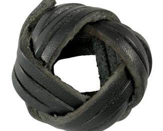 WW2 German Hitler Youth Leather Scarf Knot / Woggle - Authentisches Hitlerjugend Halstuchknoten