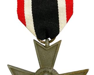 German WWII War Merit Cross 2nd Class without Swords w/Ribbon - Kriegsverdienstkreuz 1939